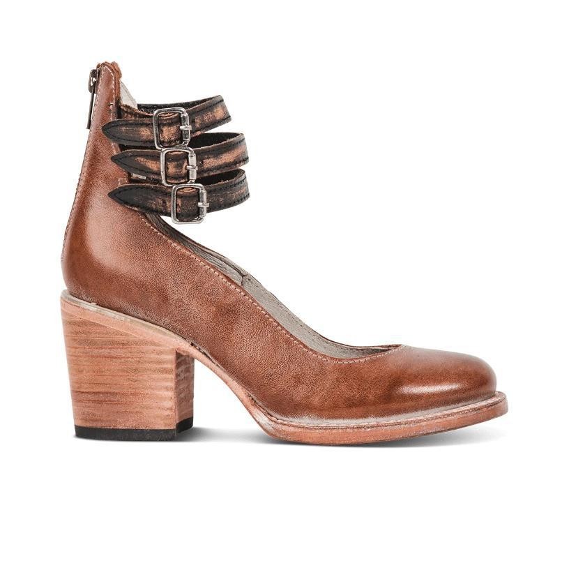 Escarpins à talons hauts à trois boutons pour femme, imprimé serpent