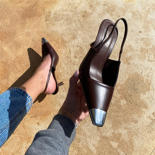Sandales à talons fins
