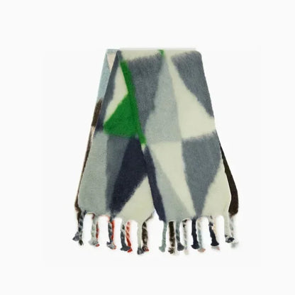 Écharpe Mohair Dégradé Épais