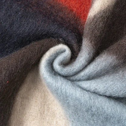 Écharpe Mohair Dégradé Épais