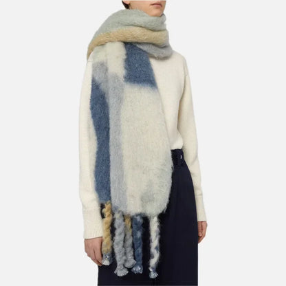 Écharpe Mohair Dégradé Épais