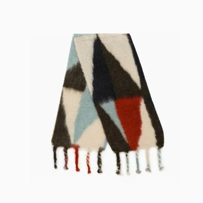 Écharpe Mohair Dégradé Épais