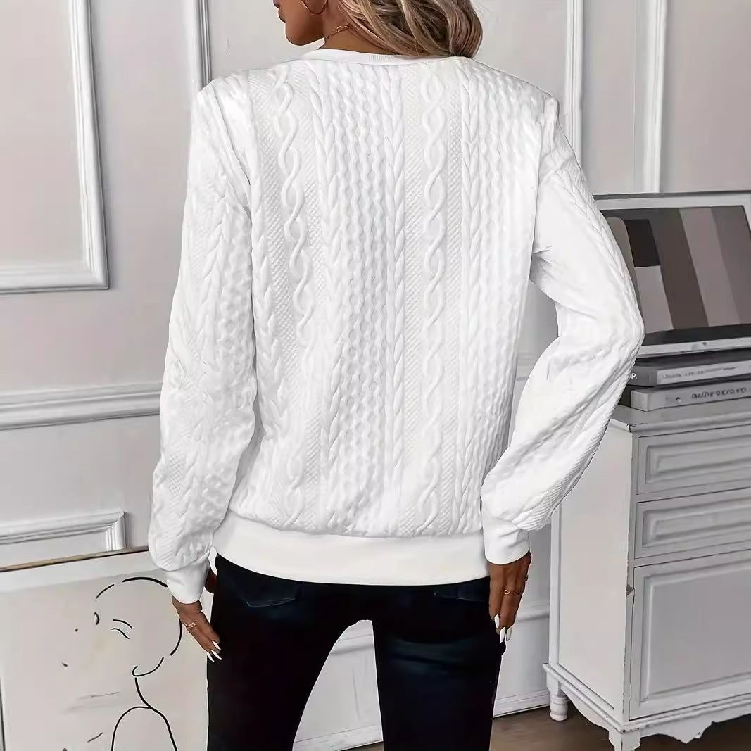 Pull Zippé Col Rond Manches Courtes